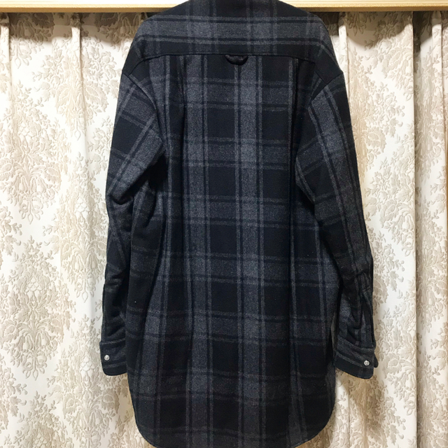 VETEMENTSヴェトモン　18AW　キルティングウールチェックシャツ