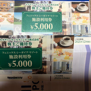 セガ(SEGA)のフェニックスシーガイアリゾート利用券1万円分(その他)