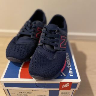 ニューバランス(New Balance)の美品　キッズ　ニューバランス247★20㎝　ネイビー✖️レッド(サンダル)