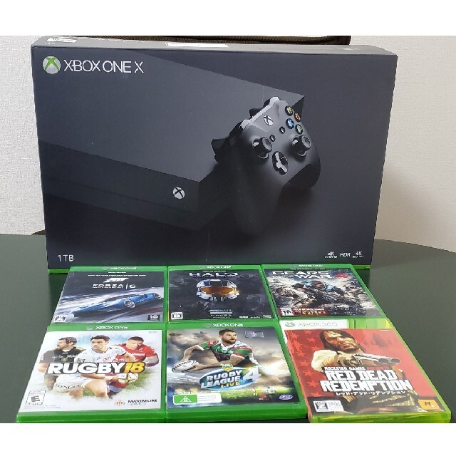 Xbox One X 　ソフト6本付き