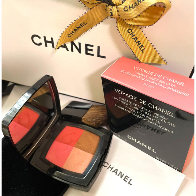 CHANEL(シャネル)のCHANEL銀座six限定品フェイスカラー　voyageチーク・ハイライト コスメ/美容のベースメイク/化粧品(チーク)の商品写真