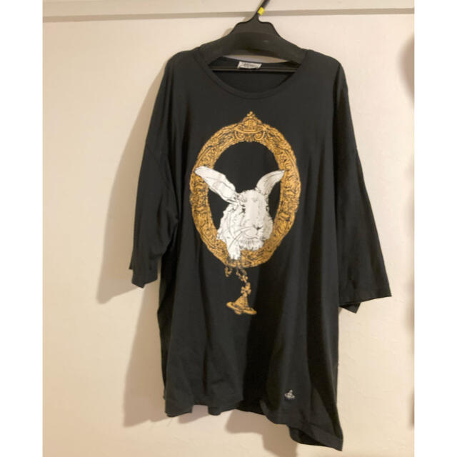 vivienne westwood MAN ビッグTシャツ ブラック 黒 ウサギ