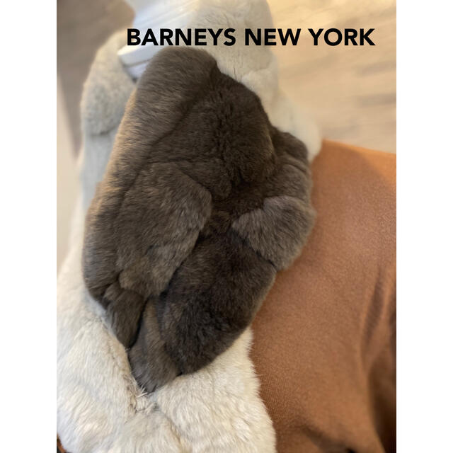 美品】BARNEYS NEW YORK レッキスラビット ファー - マフラー/ショール