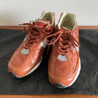 ニューバランス(New Balance)の991 オールレザー　使用2回　イギリス製(スニーカー)