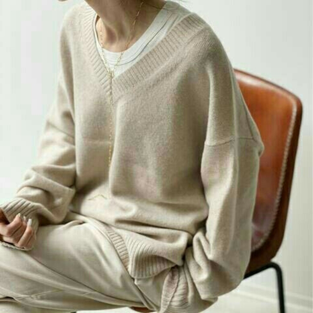 L'Appartement Feminity Knit キャメル A 新品なし伸縮性