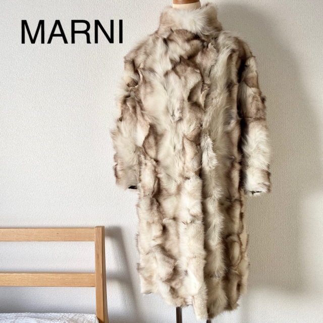 ジャケット/アウター美品　MARNI マルニ　フォックス　ファー　ロングコート　レア　スペシャル