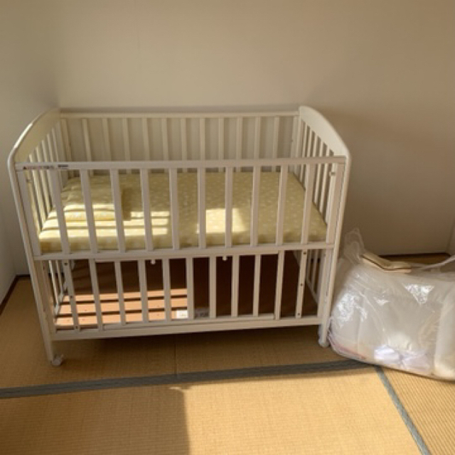 美品 カトージ KATOJI ベビーベッドu0026ベビー布団 セット www