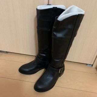 グローブ(grove)のロングブーツ 黒　Mサイズ　グローブ　新品　れん様専用(ブーツ)