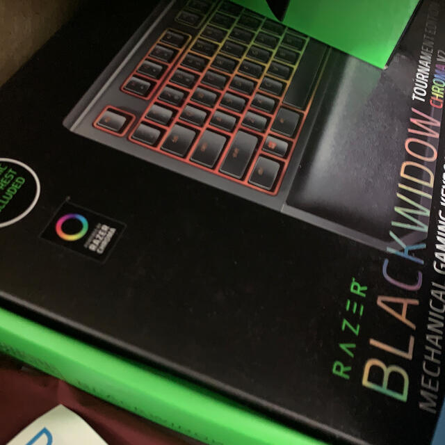 LAZER(レイザー)の最低価格Razer BlackWidow V2 YELLOWセット スマホ/家電/カメラのPC/タブレット(PC周辺機器)の商品写真