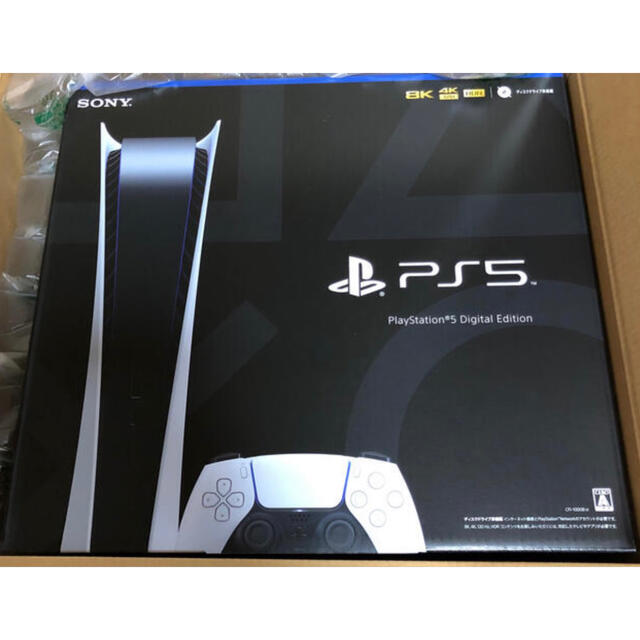 PlayStation(プレイステーション)のPS5 デジタルエディション エンタメ/ホビーのゲームソフト/ゲーム機本体(家庭用ゲーム機本体)の商品写真