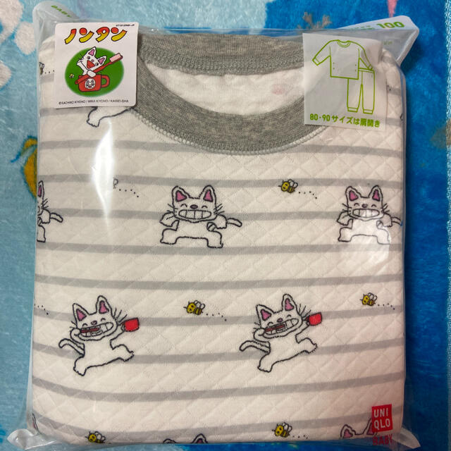 UNIQLO(ユニクロ)の新品　ユニクロ　ノンタンキルトパジャマ　100cm キッズ/ベビー/マタニティのキッズ服男の子用(90cm~)(パジャマ)の商品写真