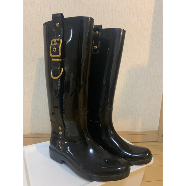 COACH coach レインブーツ 23.5〜24cmの通販 by kzm___shop|コーチならラクマ コーチ coach 長靴 レインブーツ 23.5