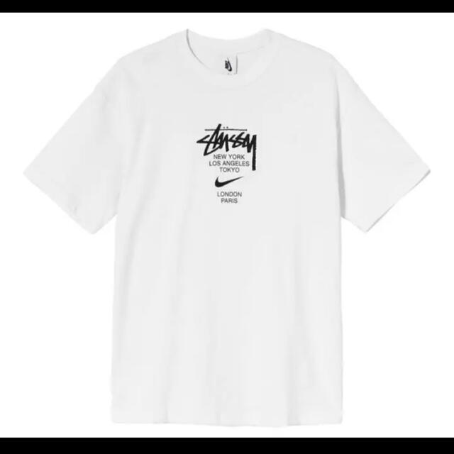 ナイキ ×ステューシー STUSSY  DV1774-100 バックプリントTシャツ メンズ L