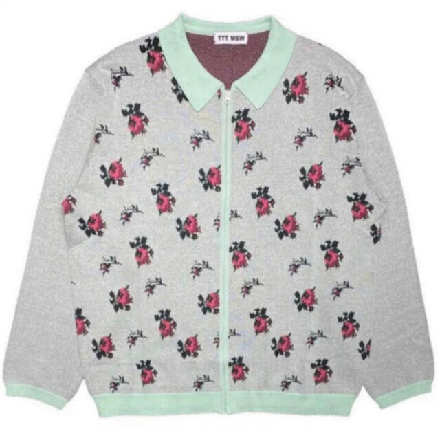 TTT_MSW 20AW flower knit polo Mint