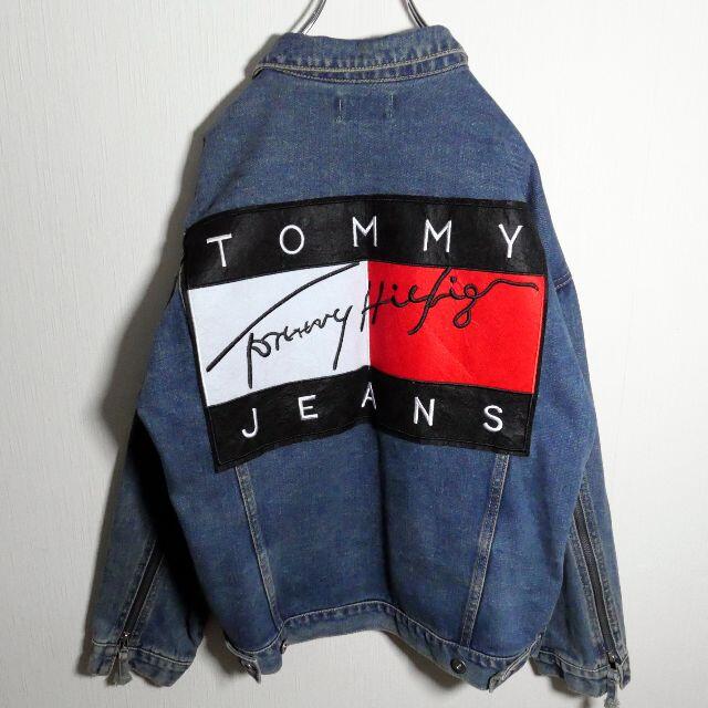 TOMMY HILFIGER(トミーヒルフィガー)のトミーヒルフィガー デニム ジャケット Gジャン トミーフラッグ メンズのジャケット/アウター(Gジャン/デニムジャケット)の商品写真
