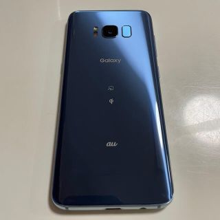 サムスン(SAMSUNG)のGalaxy S8 ブルー(au版 SIMフリー)(スマートフォン本体)