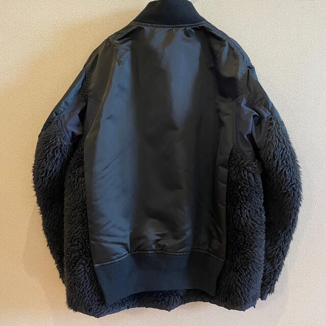 即完売 sacai サカイ 20aw ボア ブルゾン MA-1 ブラック