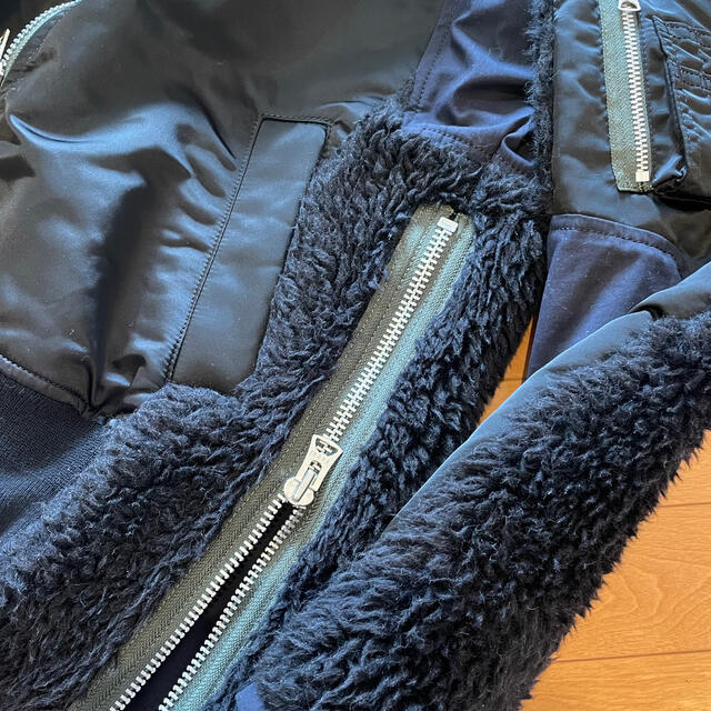 sacai - 即完売 sacai サカイ 20aw ボア ブルゾン MA-1 ブラックの通販 by kerpen's shop｜サカイならラクマ