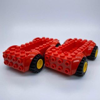 レゴ(Lego)の【新品】LEGO レッド 赤 車体 2台(知育玩具)