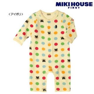 ミキハウス(mikihouse)のミキハウス ファースト カラフル水玉 カバーオール(カバーオール)