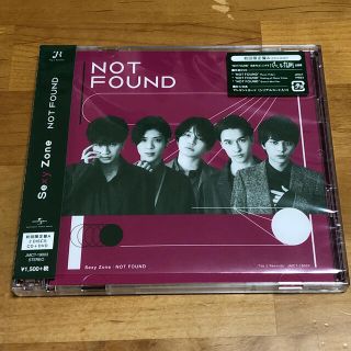 セクシー ゾーン(Sexy Zone)のSexy Zone - NOT FOUND [初回限定盤A](ポップス/ロック(邦楽))