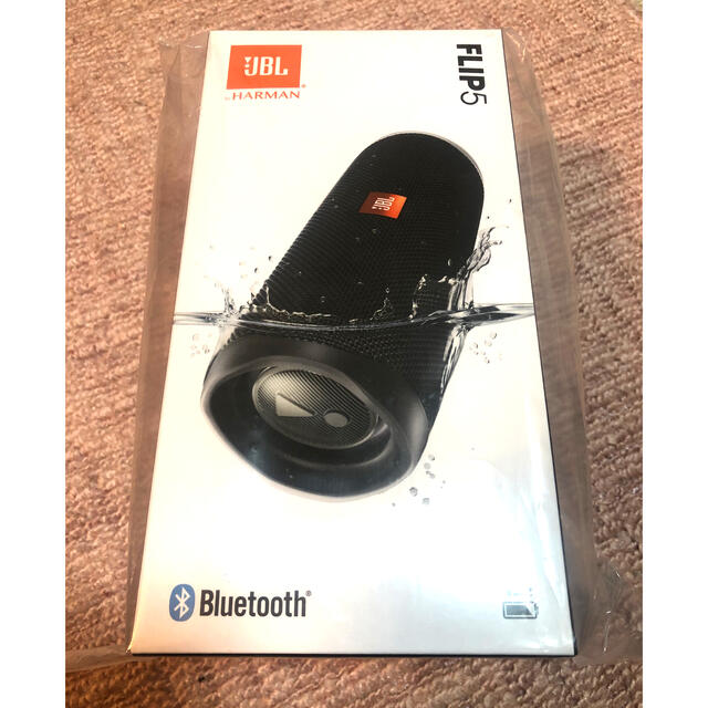 Flip(フリップ)のJBL FLIP5 BLACK★新品未使用 スマホ/家電/カメラのオーディオ機器(スピーカー)の商品写真