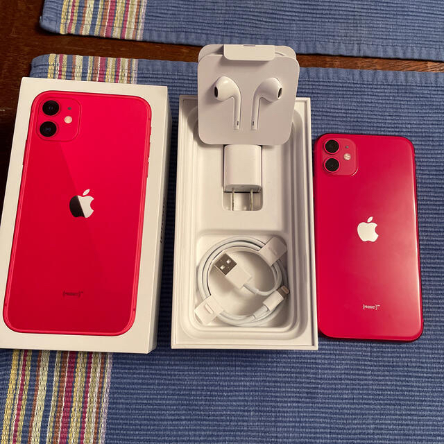 完璧 - Apple iPhone SIMフリー 128GB red 11 スマートフォン本体