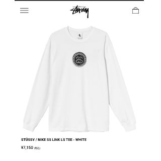 ステューシー(STUSSY)のstussy×nike　アパレル　ロンT　Lサイズ(Tシャツ/カットソー(七分/長袖))