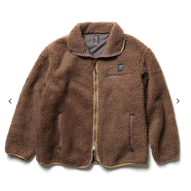 S2W8 Piping Jacket Synthetic Pile Mocha