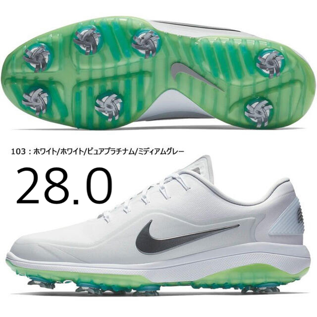 NIKE(ナイキ)のNike React Vapor 2 Golf Shoes White 28.0 スポーツ/アウトドアのゴルフ(シューズ)の商品写真