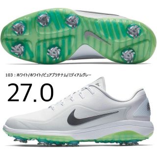 ナイキ(NIKE)のNike React Vapor 2 Golf Shoes White 27.0(シューズ)