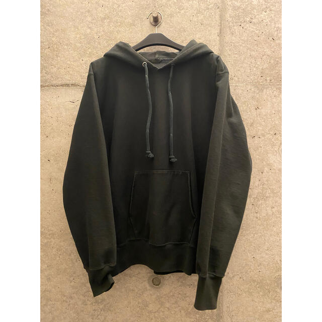 AURALEE SUPER MILLED SWEAT PARKA BLK