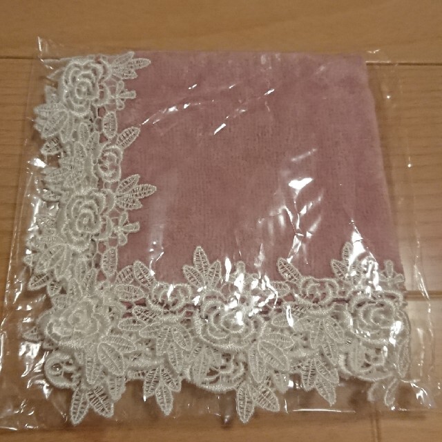 今治タオル(イマバリタオル)のDHC 薔薇レースタオルハンカチ レディースのファッション小物(ハンカチ)の商品写真