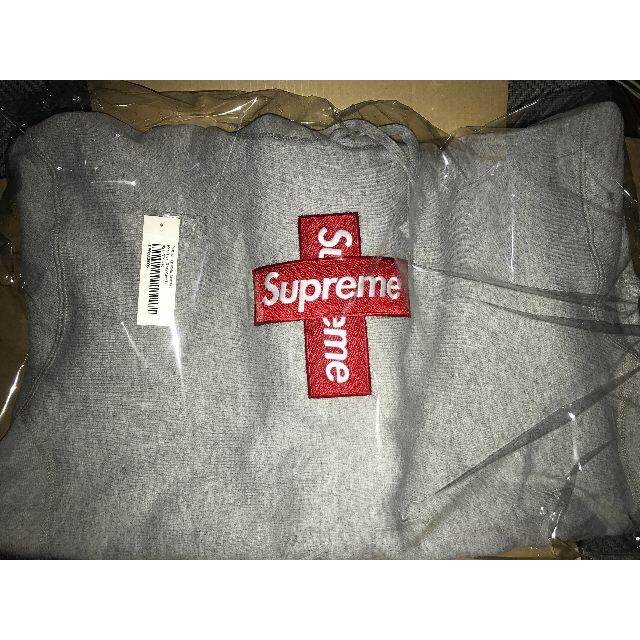 Supreme(シュプリーム)のSupreme Cross Box Logo Hooded Grey S メンズのトップス(パーカー)の商品写真