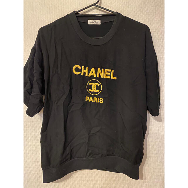 CHANEL(シャネル)のCHANEL ロゴ　Tシャツ　M レディースのトップス(Tシャツ(半袖/袖なし))の商品写真