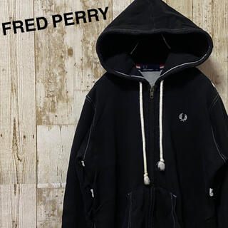 フレッドペリー(FRED PERRY)のフレッドペリー　フルジップパーカー　ワンポイント刺繍ロゴ(パーカー)