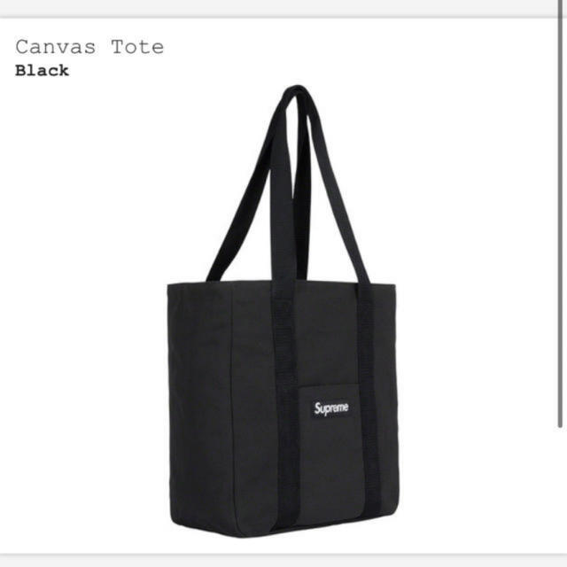 新品・未使用 supreme Canvas Tote トートバック 黒 カバン