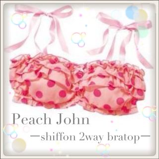 ピーチジョン(PEACH JOHN)のPJ...シフォン2wayブラトップ(ベアトップ/チューブトップ)