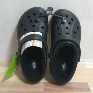 クロックス(crocs)のクロックス ボアつき 25cm ブラック(サンダル)