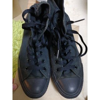 コンバース(CONVERSE)のコンバース　黒　ブラック　ハイカット(スニーカー)