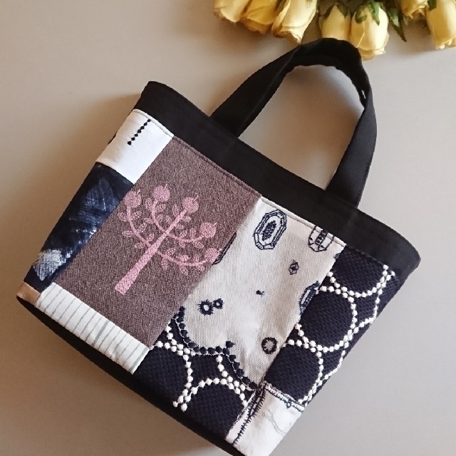 M☆ミナペルホネン*トートバッグ handmade 愛しのパッチワーク【110
