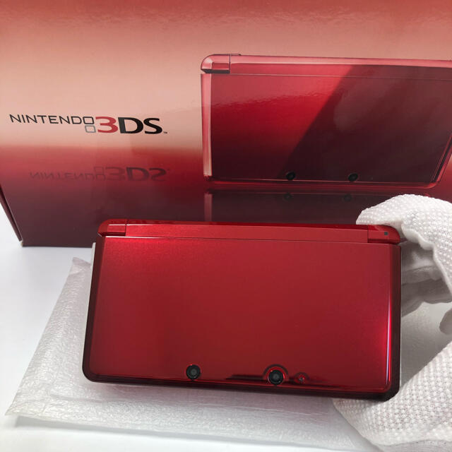 ⭐️極美品 付属品全て完備！とび森ソフト付！ 3DS フレアレッド ☆送料込！ 2