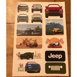 ジープ(Jeep)のJeep  ジープ　非売品　ステッカー(ノベルティグッズ)