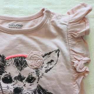 ベビーギャップ(babyGAP)のフリル袖チワワボディ 🎀 size80(ロンパース)