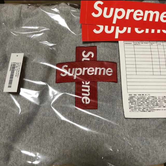 Supreme Cross Box Logo Hooded Sweatshirt