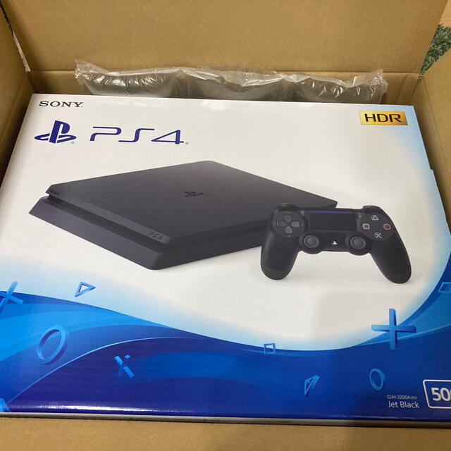 新型 PS4 HDD 500GB ジェット・ブラックゲームソフト/ゲーム機本体