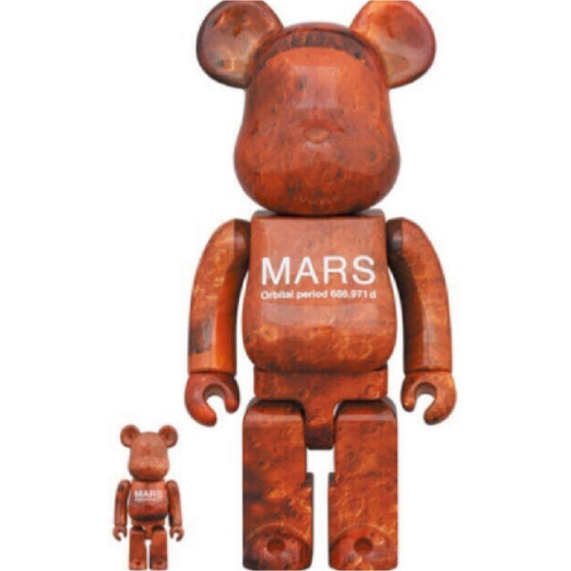 MEDICOM TOY(メディコムトイ)のMARS BE@RBRICK 100％ & 400％ ハンドメイドのおもちゃ(フィギュア)の商品写真