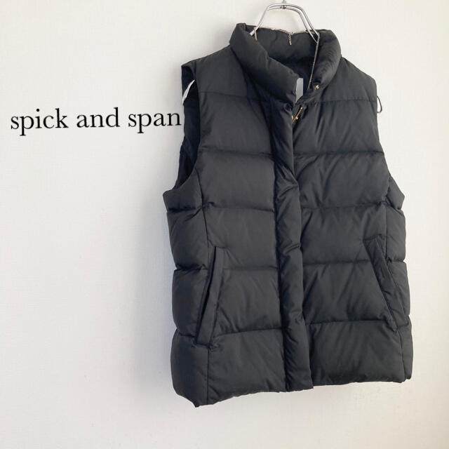 Spick & Span(スピックアンドスパン)の美品★スピックアンドスパン★ダウンベスト ブラック レディースのジャケット/アウター(ダウンベスト)の商品写真