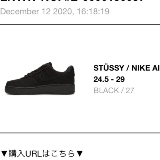 STUSSY(ステューシー)のstussy NIKE エアフォース1 メンズの靴/シューズ(スニーカー)の商品写真