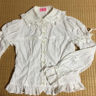 アンジェリックプリティー(Angelic Pretty)のコットンブラウス♡白(シャツ/ブラウス(長袖/七分))